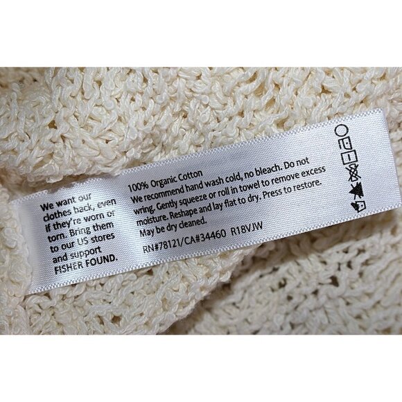 Eileen Fisher - Specialty Stitch Waffle Knit Organic Cotton Turtleneck - Large - Picture 6 of 11